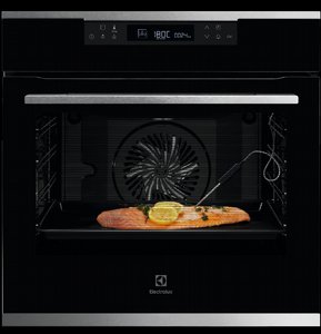 תנור פירוליטי רב תכליתי 71 ליטר Electrolux דגם EOP7727X חזית התנור תנור פירוליטי רב תכליתי 71 ליטר Electrolux דגם EOP7727X חזית התנור