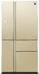 מקרר 5 דלתות 661 ליטר Sharp דגם SJ-R9730GL זכוכית שמפניה חזית המקרר מקרר 5 דלתות 661 ליטר Sharp דגם SJ-R9730GL זכוכית שמפניה חזית המקרר