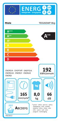 ����� ����� Miele TED265WP �8 ��"� ����