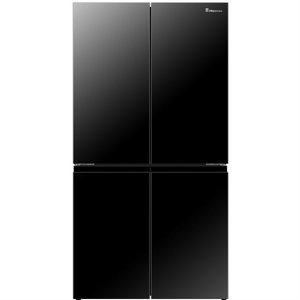 מקרר 4 דלתות 617 ליטר Hisense דגם RQ72BGK זכוכית שחורה חזית המקרר מקרר 4 דלתות 617 ליטר Hisense דגם RQ72BGK זכוכית שחורה חזית המקרר
