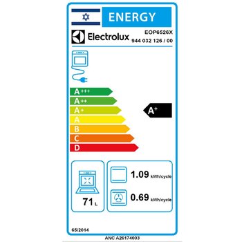  ���� �������� �� ������ 71 ���� Electrolux ��� EOP6526X ����� ����� ������